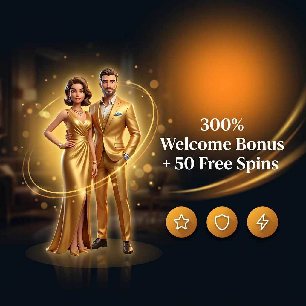 300% Welcome Bonus + 50 Free Spins